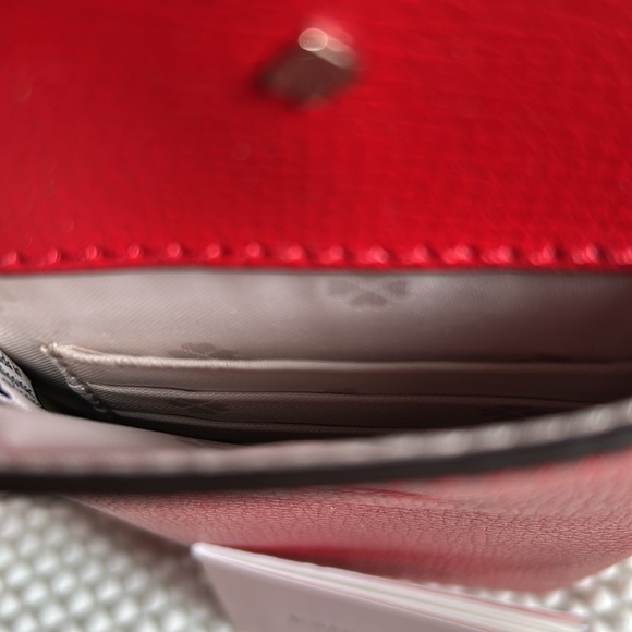 🐦🔥Kate Spade North South Flap Phone Crossbody Hot Chili Red - Picture 11 of 11